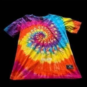 Huak Brand The Simpsons Bart Tie-Dye Graphic T-Shirt Size Large